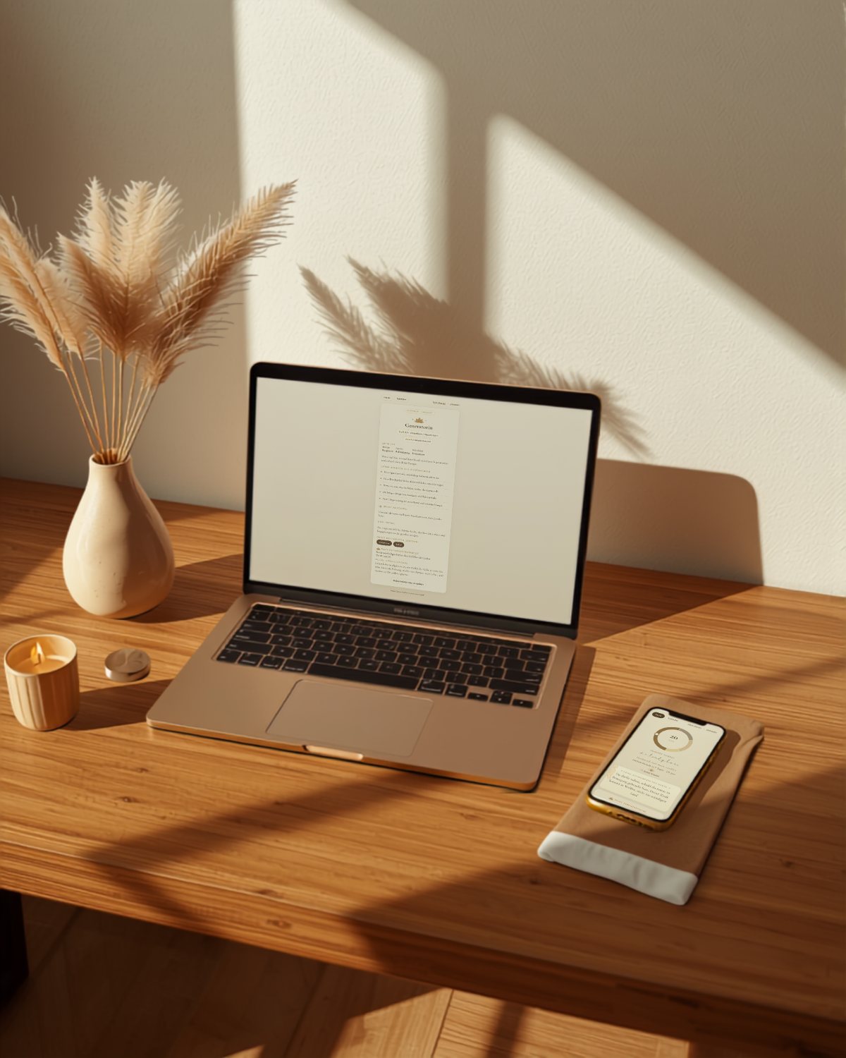 Human-Design-Profil auf Laptop und Smartphone
