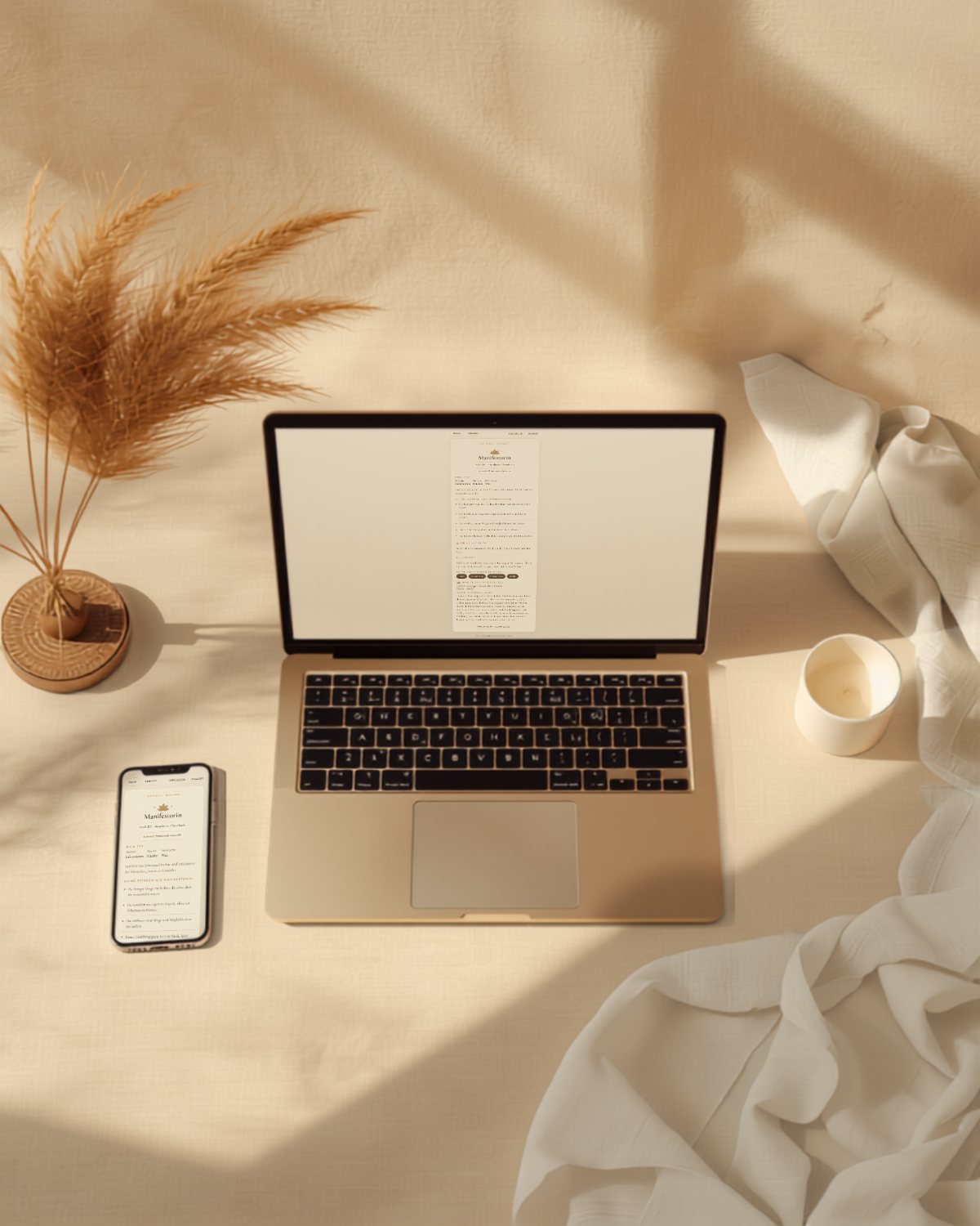 App auf Laptop und Smartphone