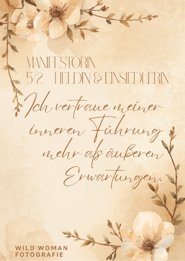 Beispiel-Affirmationskarte Manifestorin