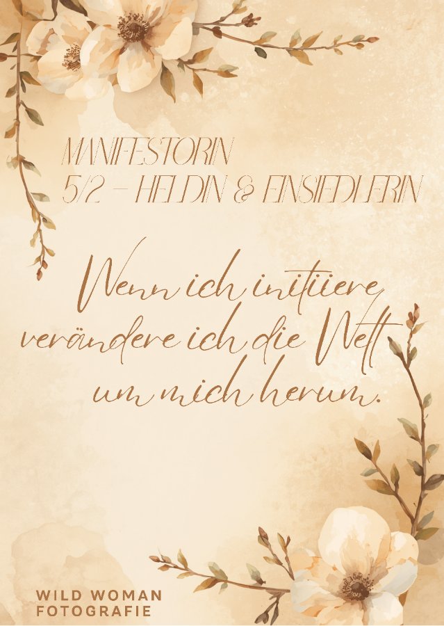 Beispiel-Affirmationskarte Manifestorin